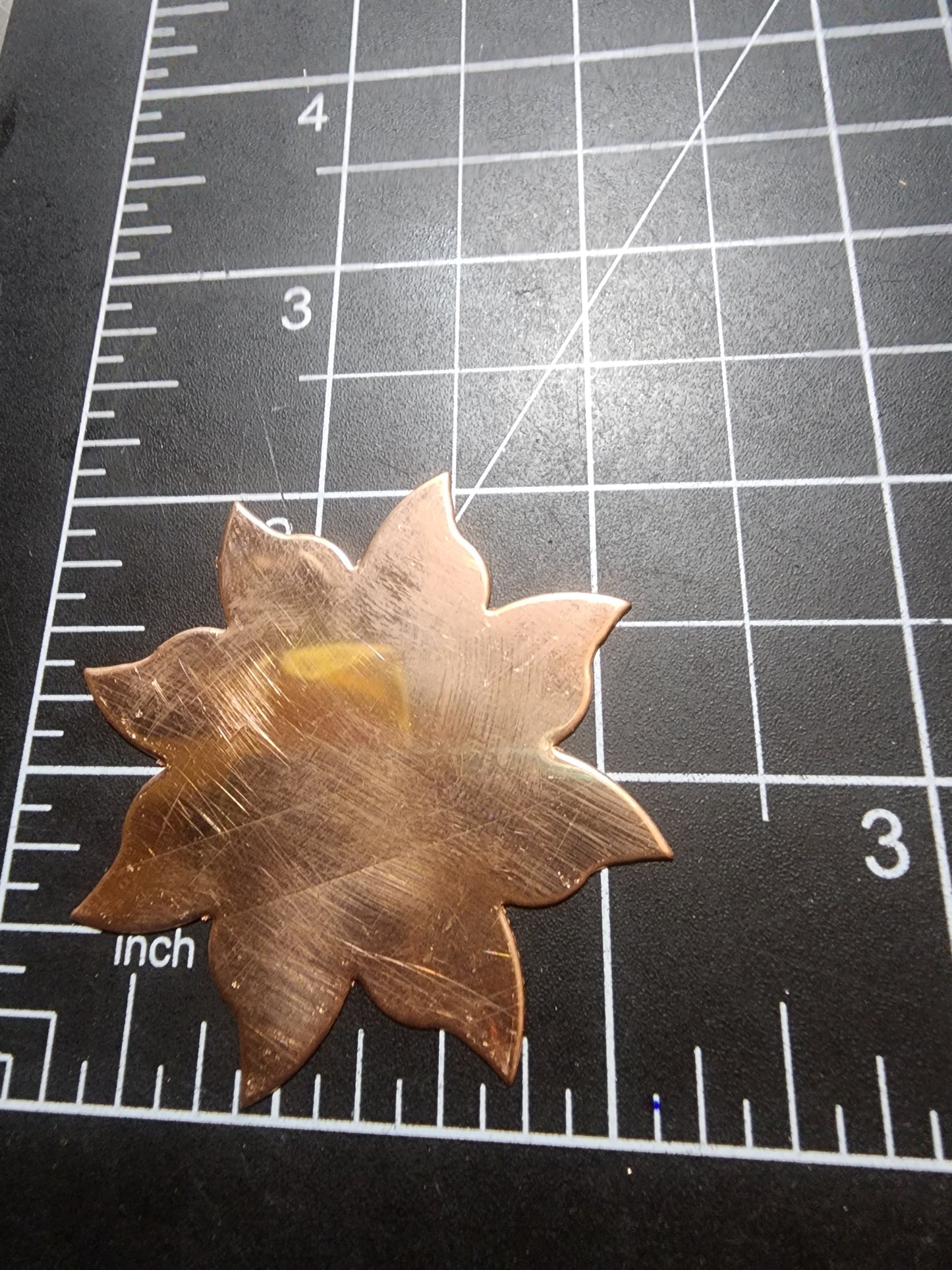 EV203 Copper Blank - Medium Size Pretty Flower/Sun