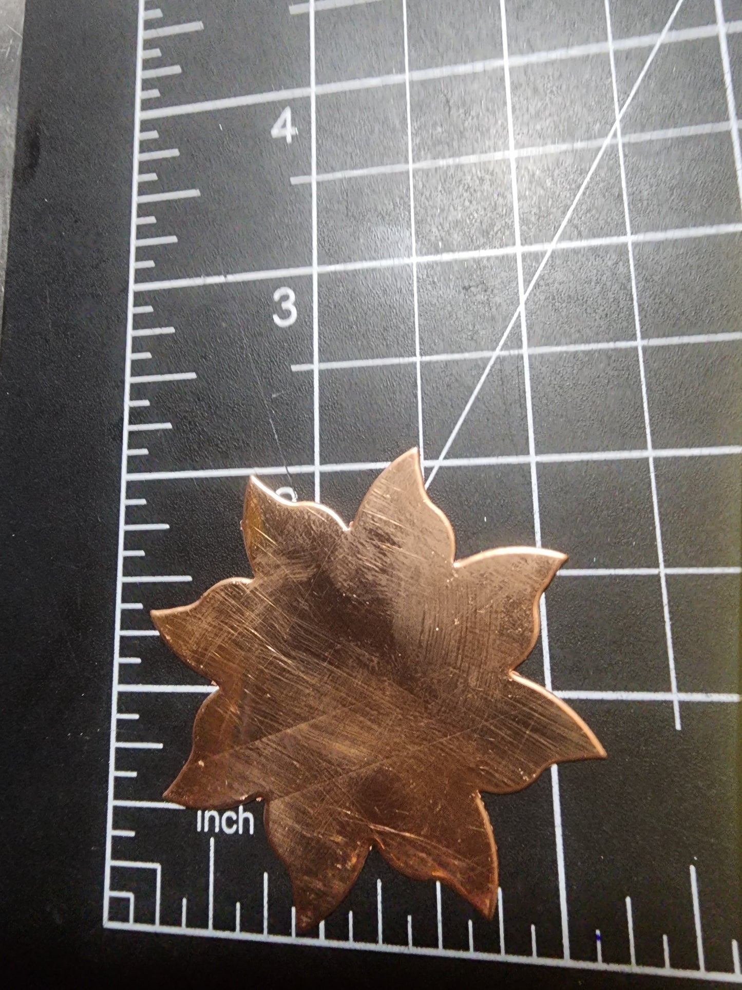 EV203 Copper Blank - Medium Size Pretty Flower/Sun