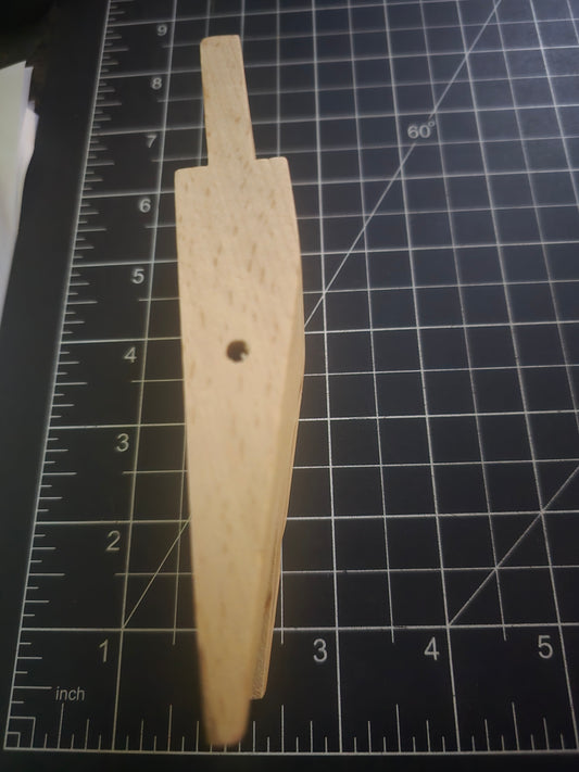 TOOL784 - Wood Bench Pin With Two V Slots