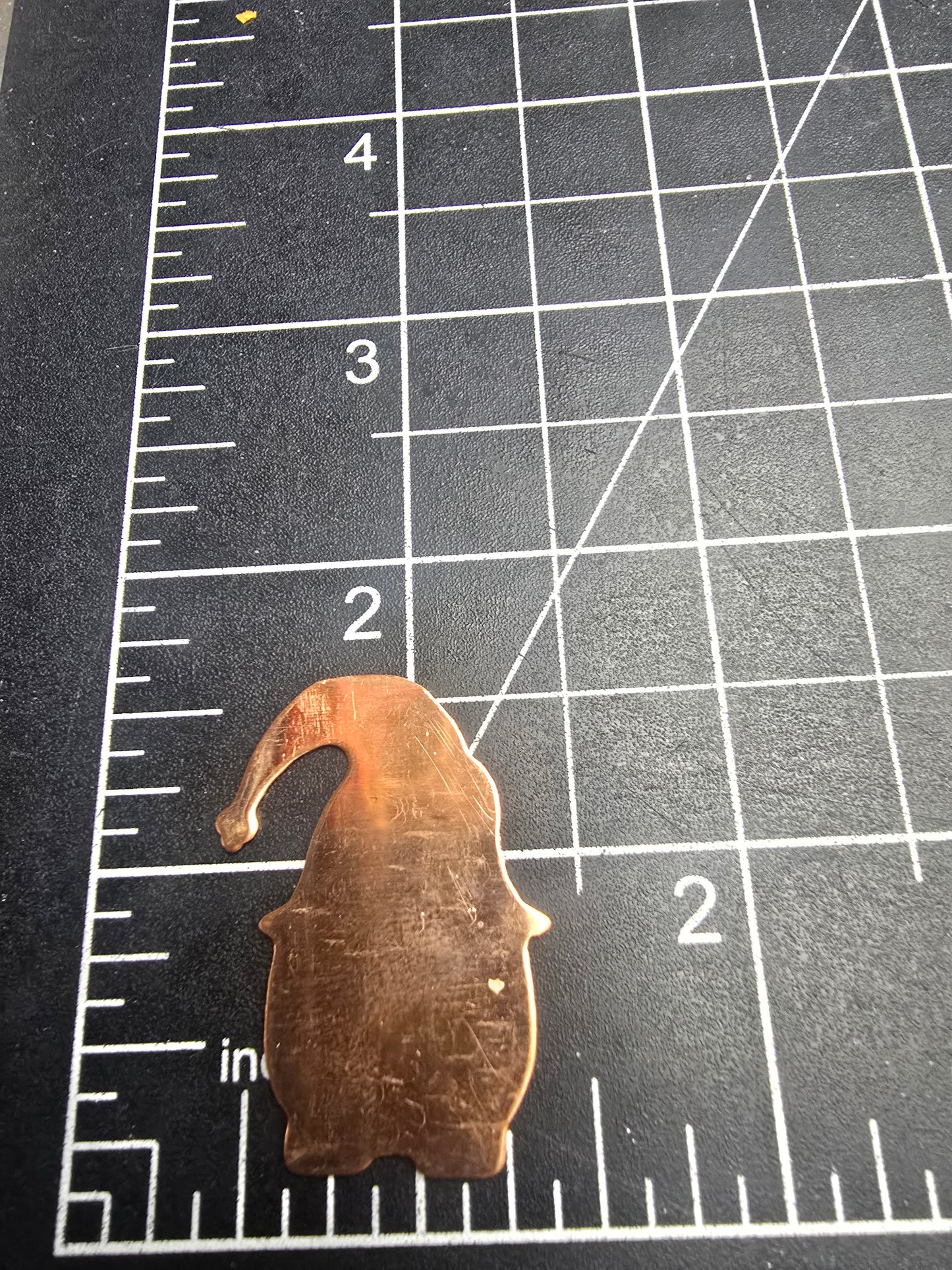 EV038 Copper Blank Misc. - Christmas Ornament Cute Gnome