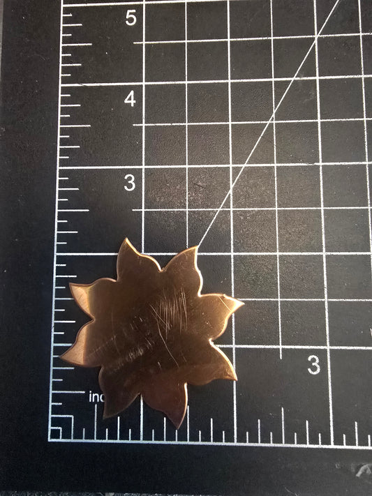 EV219 Copper Blank - Large Flower/Sun