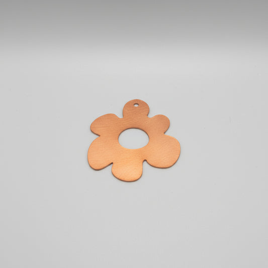 EV230 Copper Blank - Whimsical Large Flower With Hole