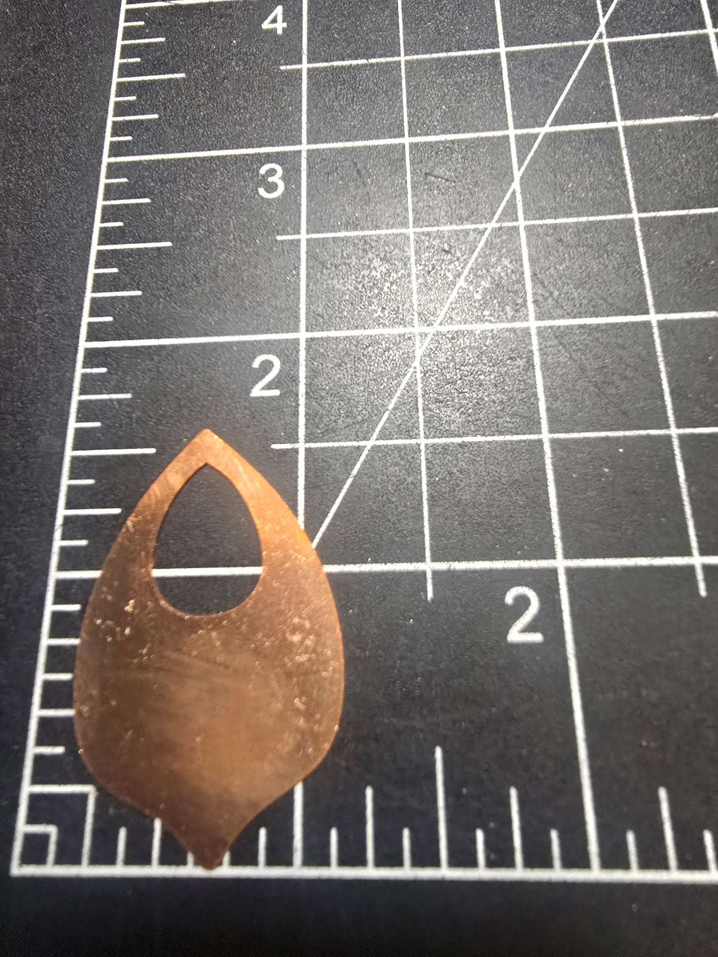 EV229 Copper Blank - Oval With Cut-out