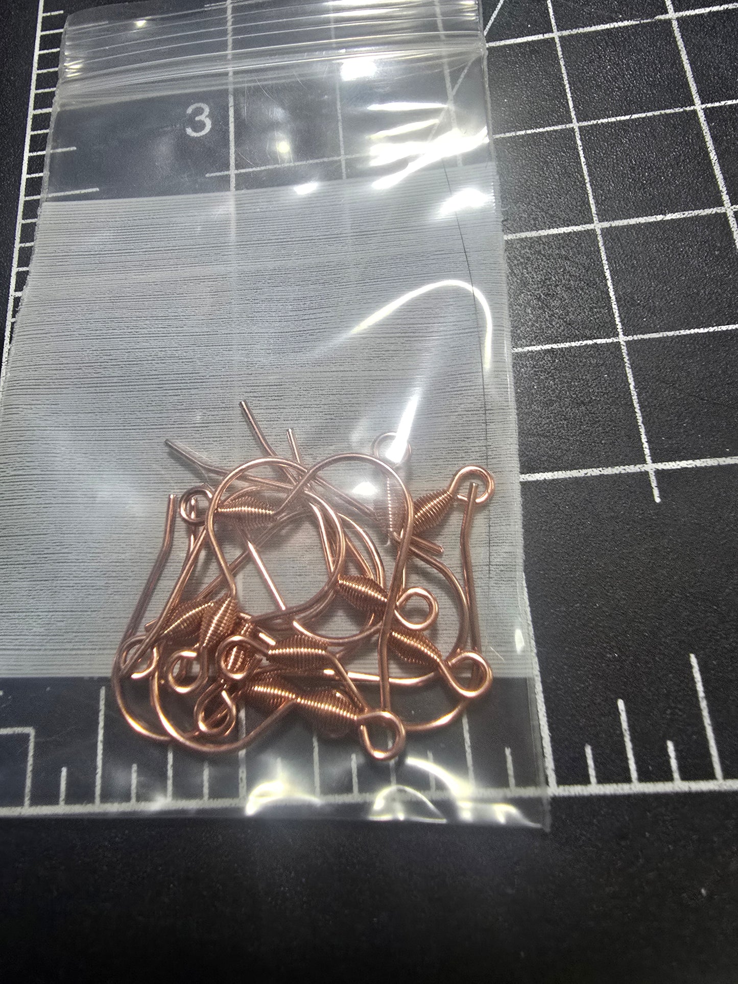 EV231 Copper-Pure Copper Ear Wires - 5 Pairs per Pack