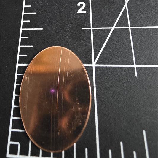 EV134 Cuivre vierge - Rectangle 1 x 1 1/2 po