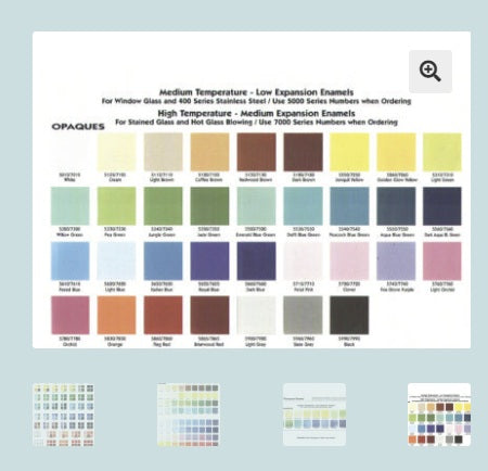 Thompson Enamel Colour Chart
