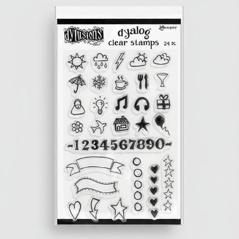 TOOL138 - Dylusions Ranger Stamps for Enameling with Potter and Archive Ink Pads