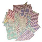 Dicro Slide (TM)  - Cobble Pattern in Rainbow Colours