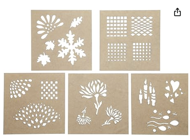 TOOL761 - Design Stencils for Enameling - 5 Stencil Sets