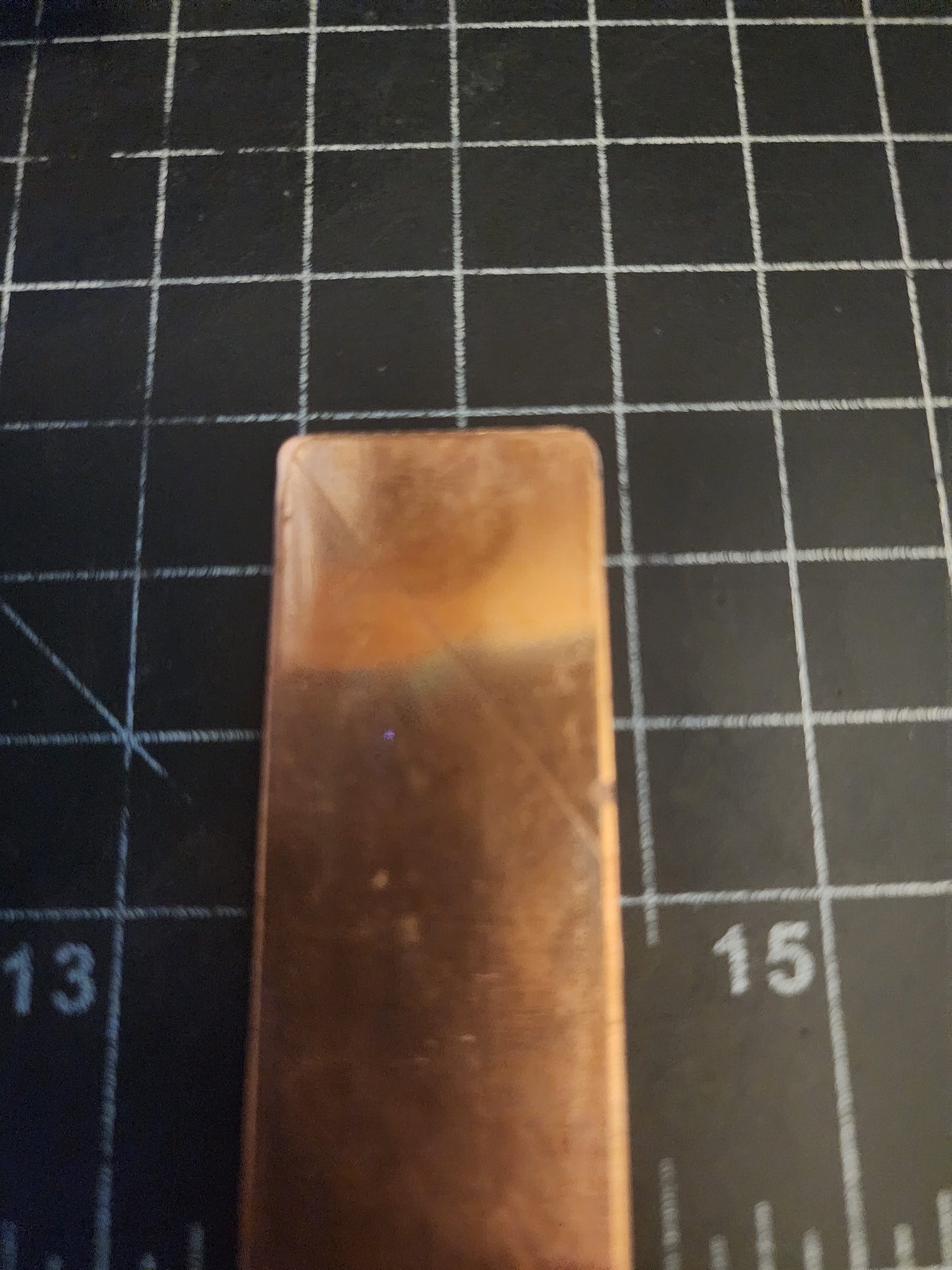 EV009 Copper Blank - Rectangle 1 3/4 x 1/2"