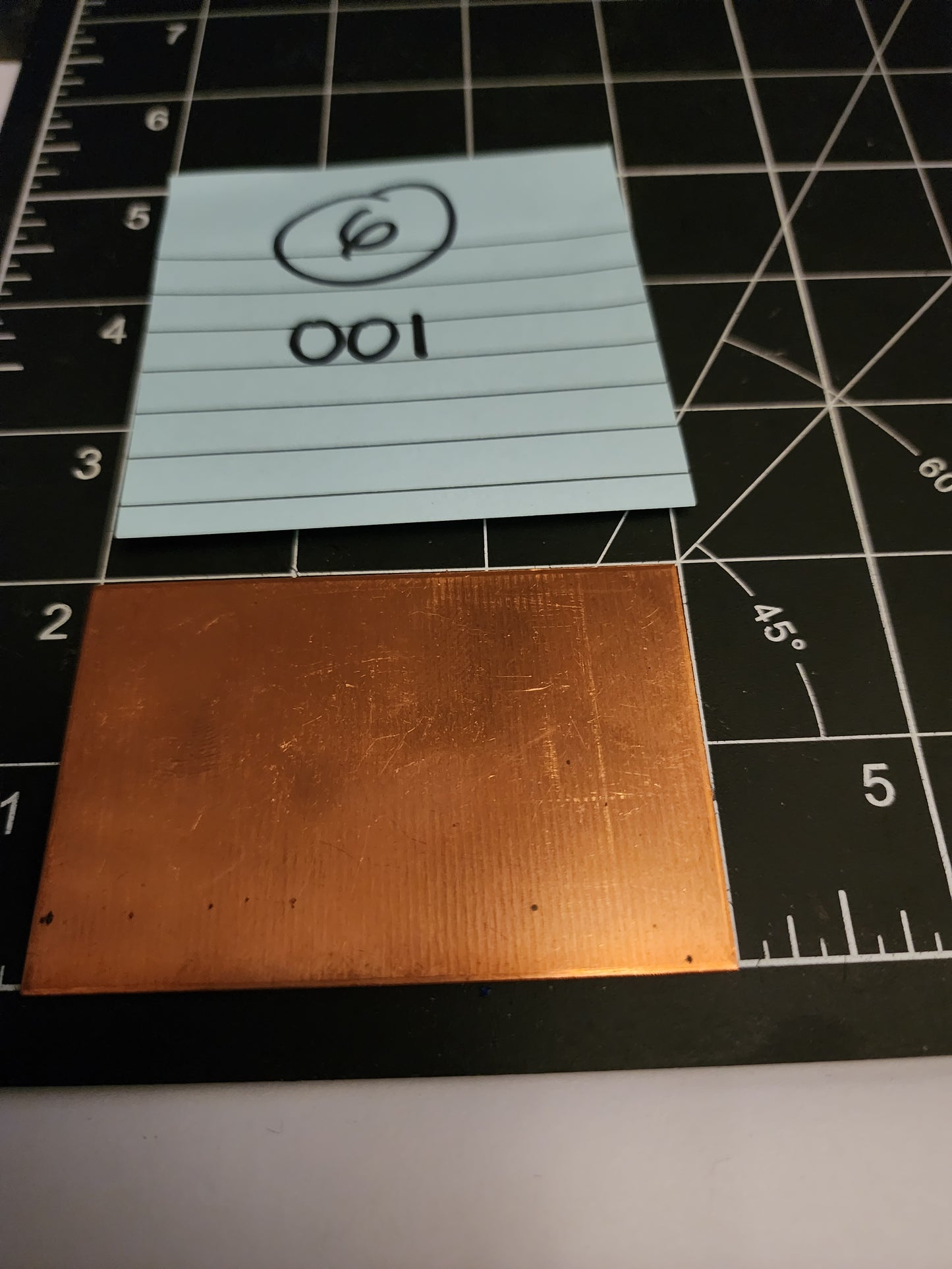 EV001 Copper Blank  Rectangle - Large 2 x 3