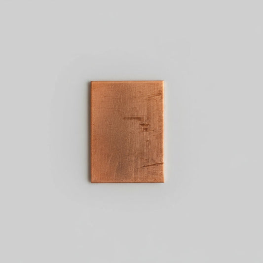 EV010 Copper Blank  - Rectangle - Small1 x 3/4"