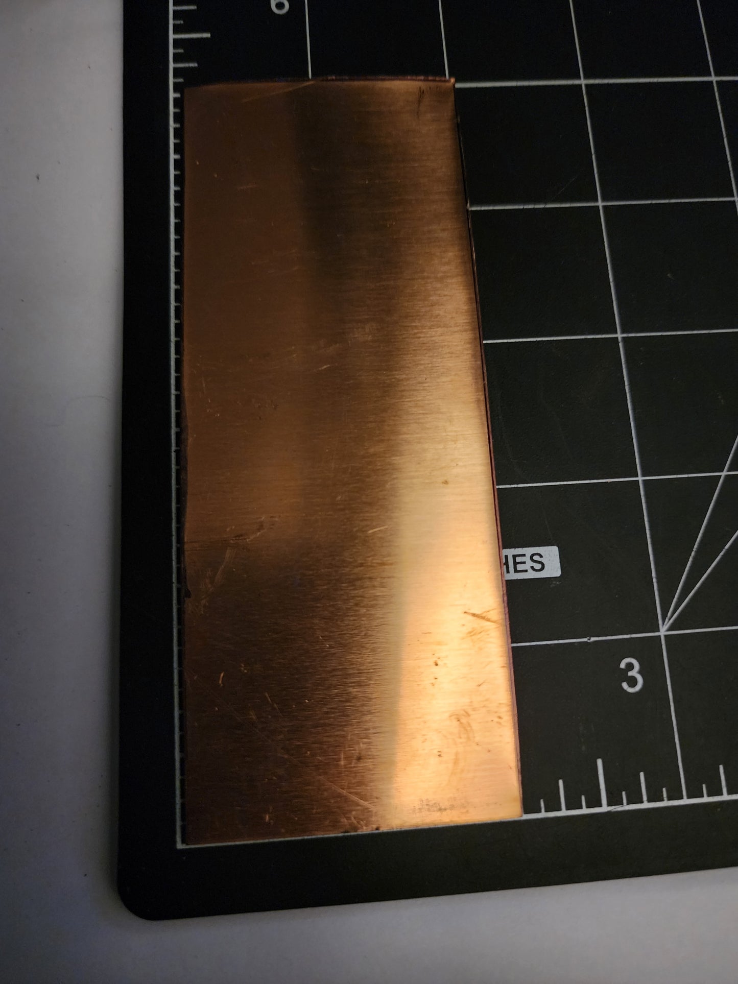 EV020 Copper Blank  Rectangle - Large 5 x 2