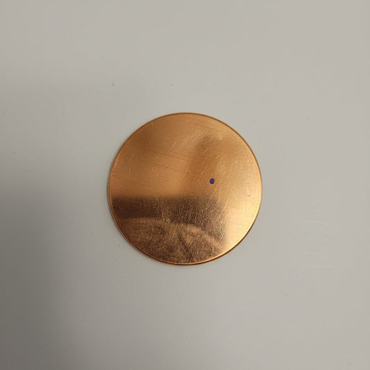 EV031 Copper Blank Circle - Flat 2" Circle