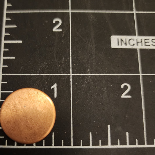 EV034 Copper Blank Circle - Small Flat Circle