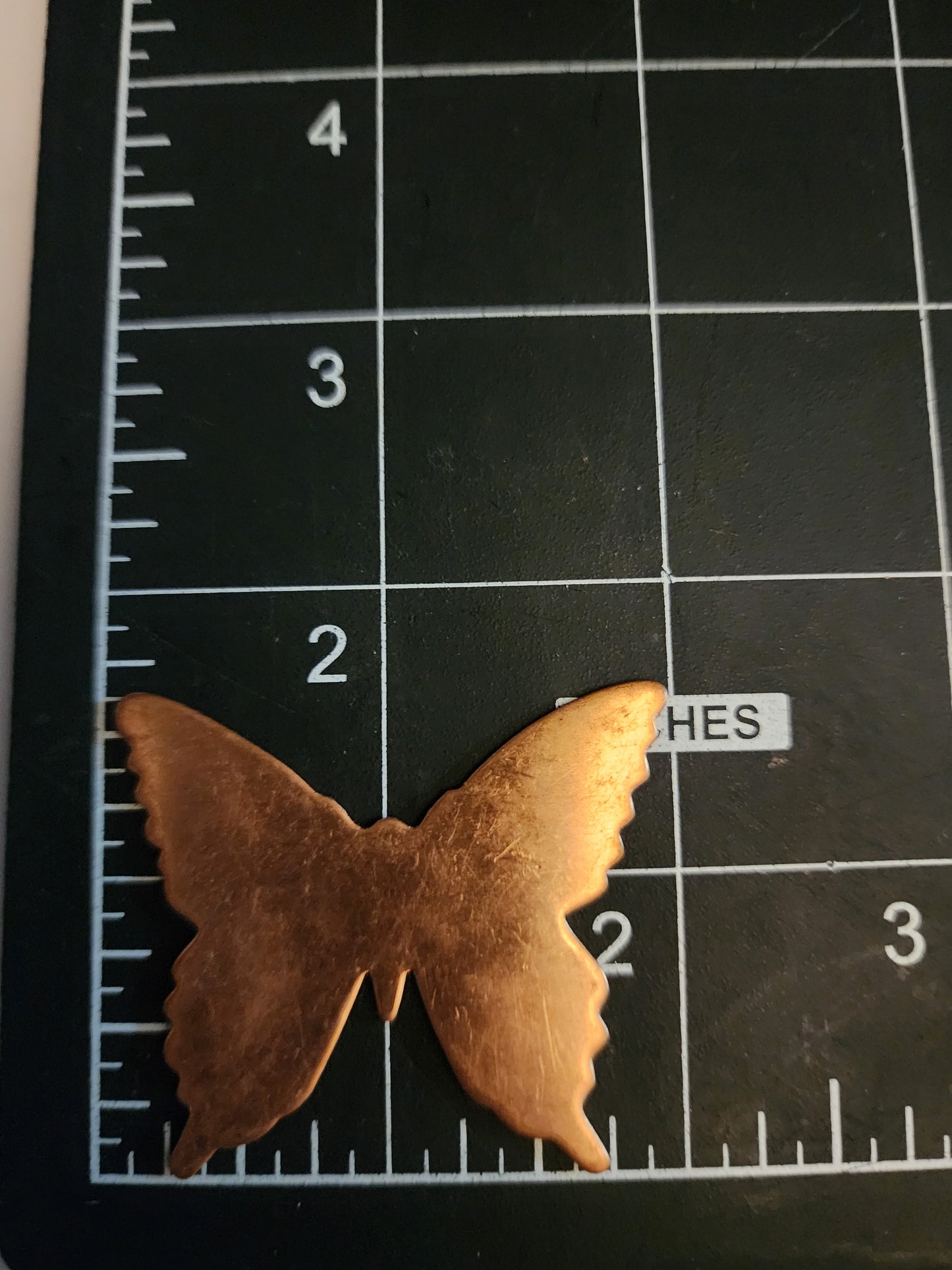 EV067  Copper Blank Nature - Large Detailed Butterfly