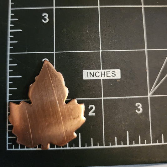 EV076 Copper Blank Nature  - Large Maple Leaf