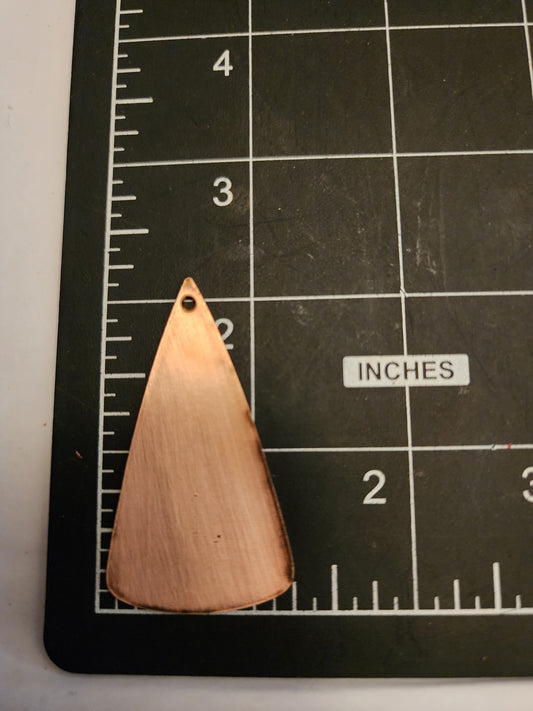EV114 Copper Blank-Triangle/Teardrop With Hole!