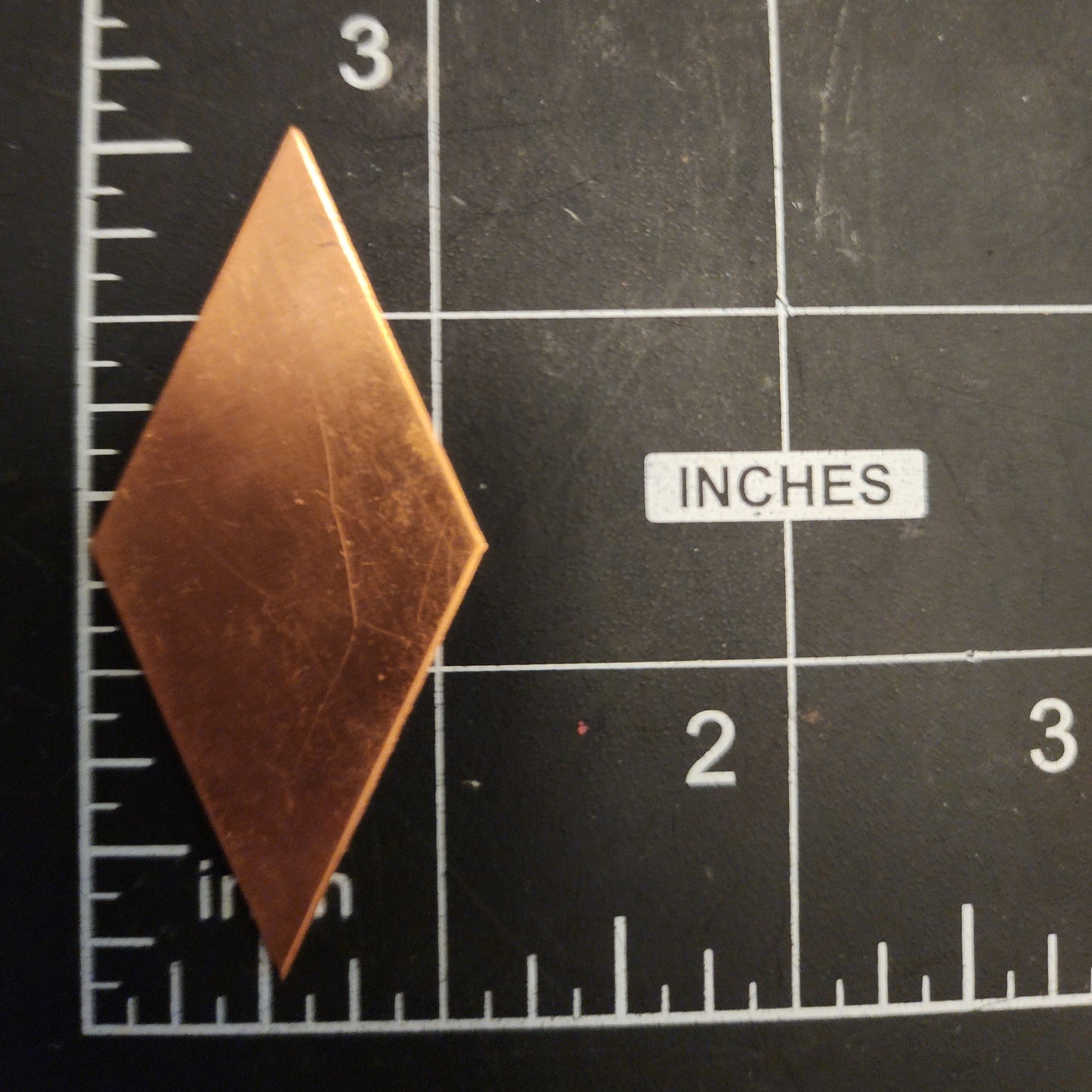 EV117 Copper Blank Diamond  2.5 " x 1'