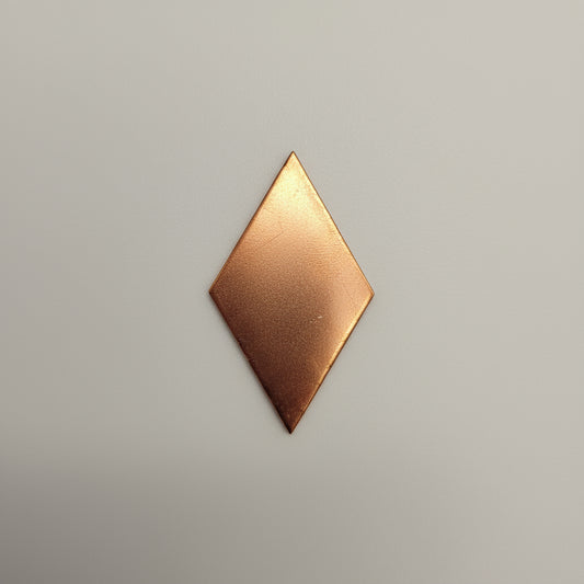 EV118 Copper Blank Diamond  1 1/2 x 1"