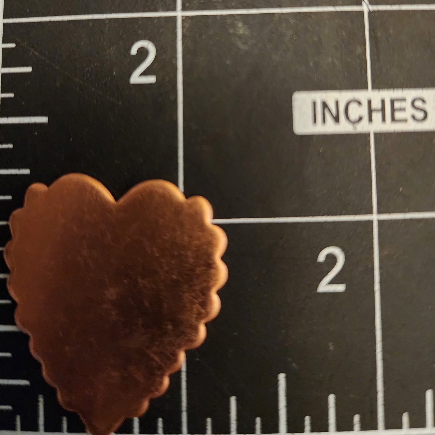 EV131 Copper Blank Heart  -Jagged Heart