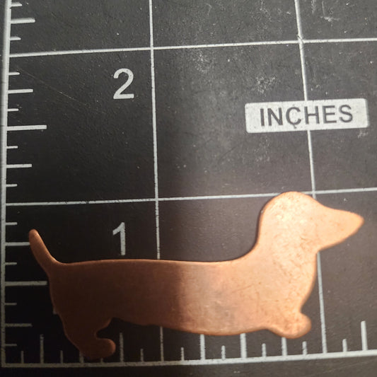 EV081 Copper Blank Nature  - Dachshund Dog