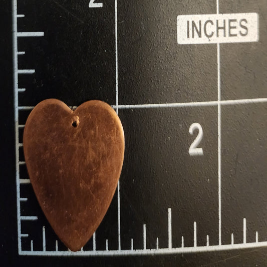EV167 Copper Blank Heart - Small Heart with hole