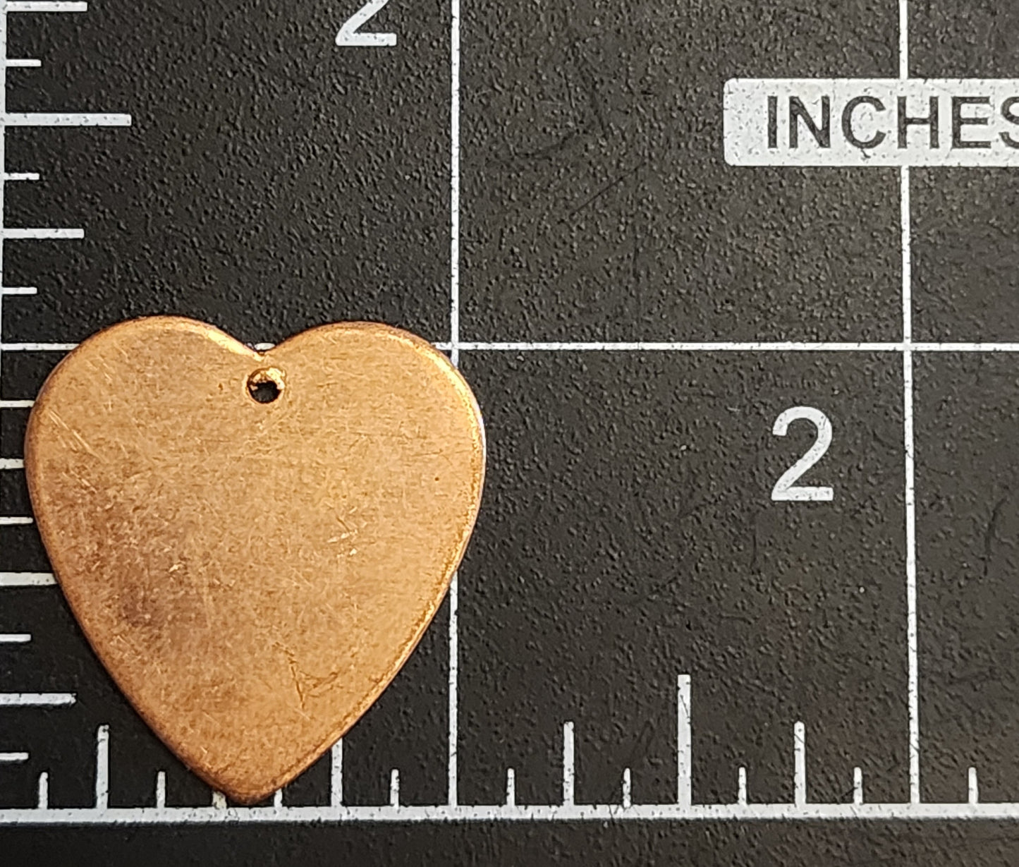 EV167 Copper Blank Heart - Small Heart with hole