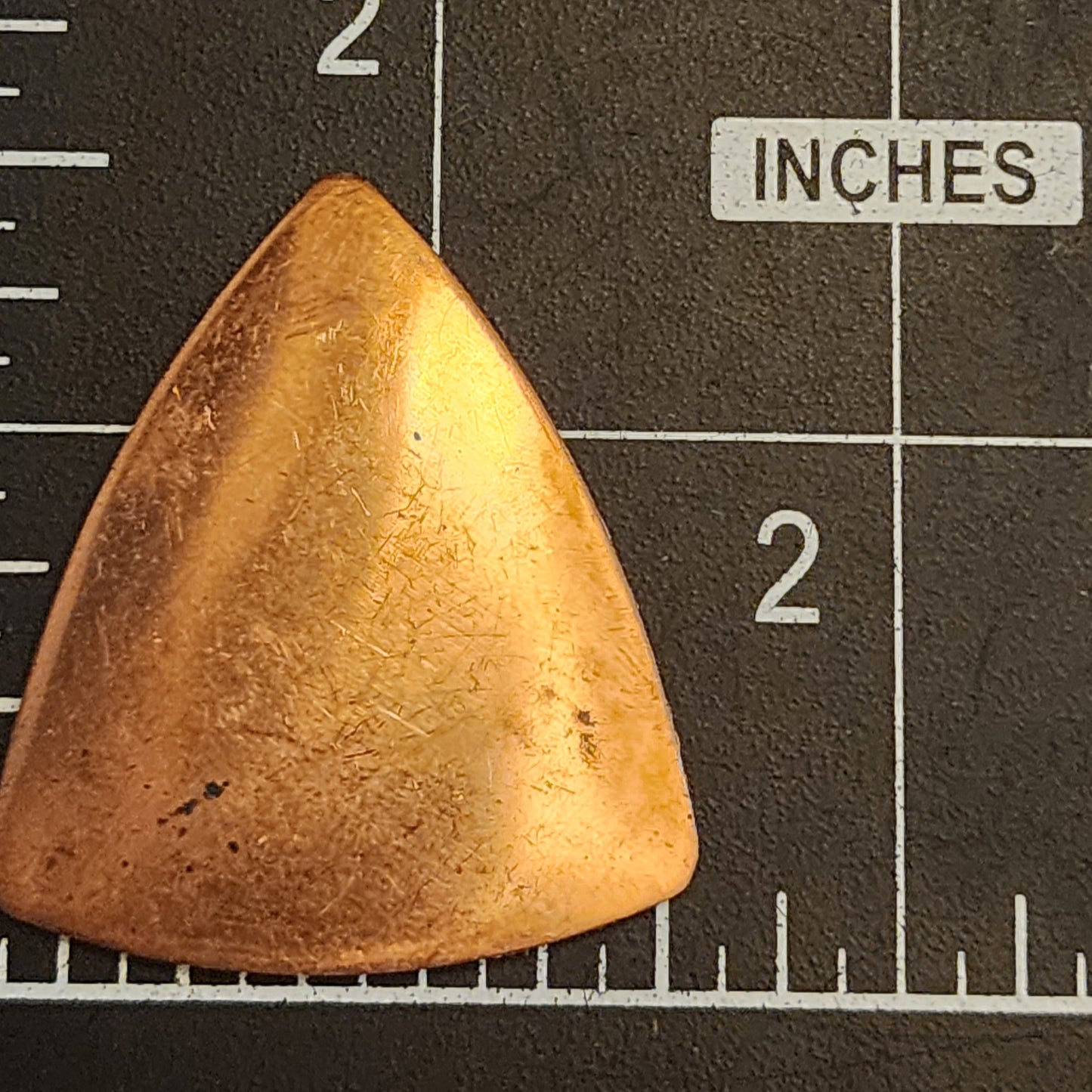 EV169 Copper Blank Triangle/ Rounded Corners