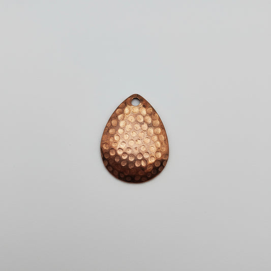 EV186 Copper Blank Domed and Dimpled Teardrop