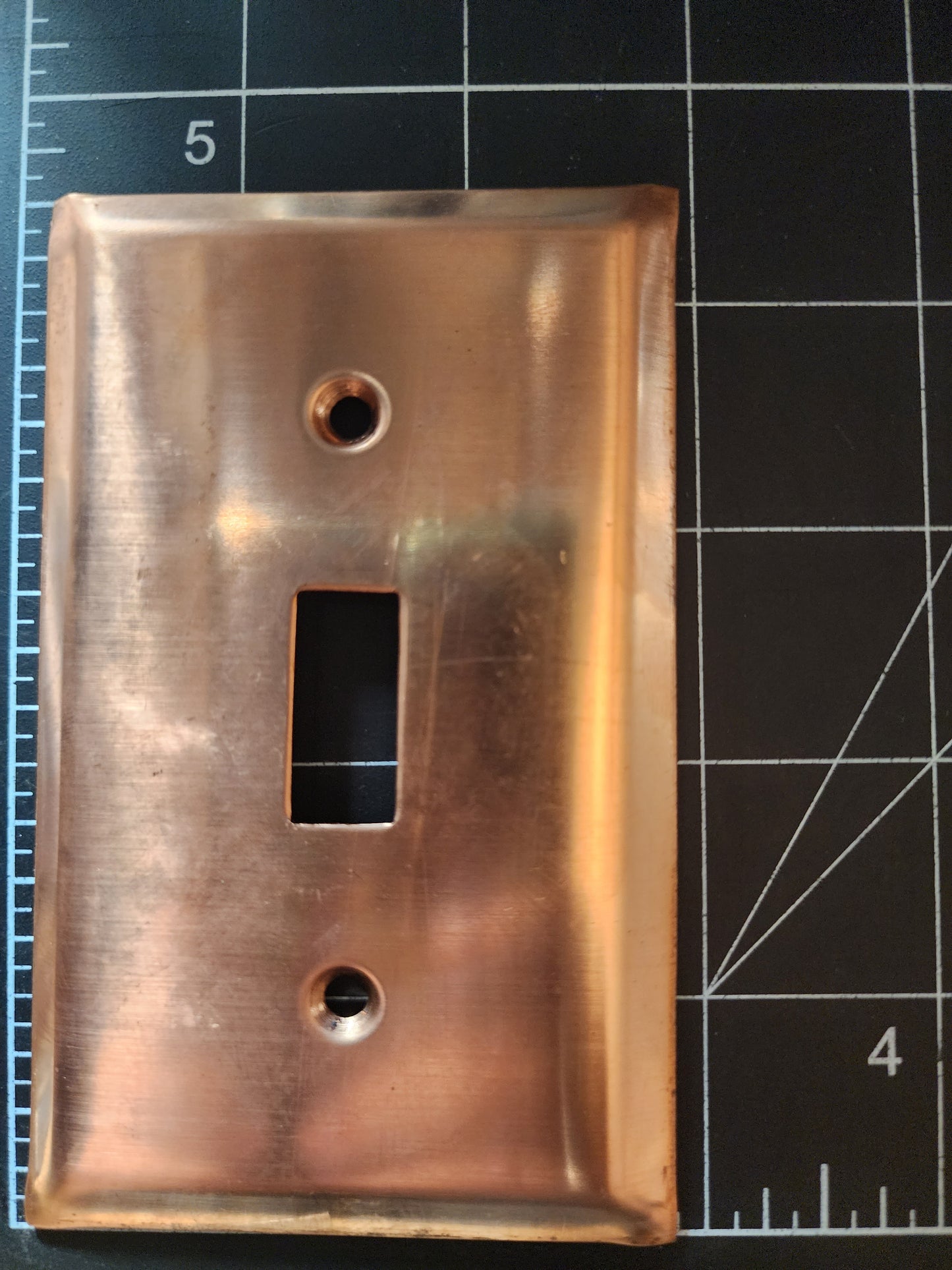 EV001 Copper Blank - Light Switch Cover