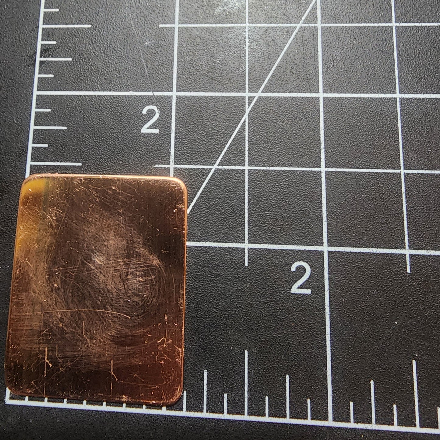 EV134 Copper Blank - Rectangle 1 x 1 1/2"