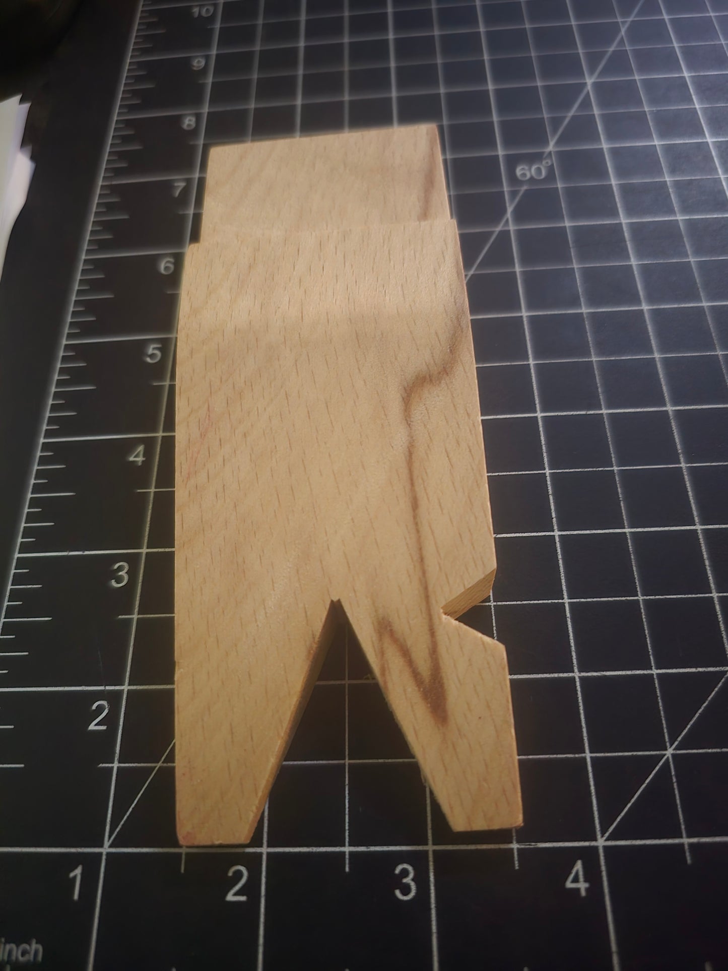 Wood Bench Pin With Two V Slots