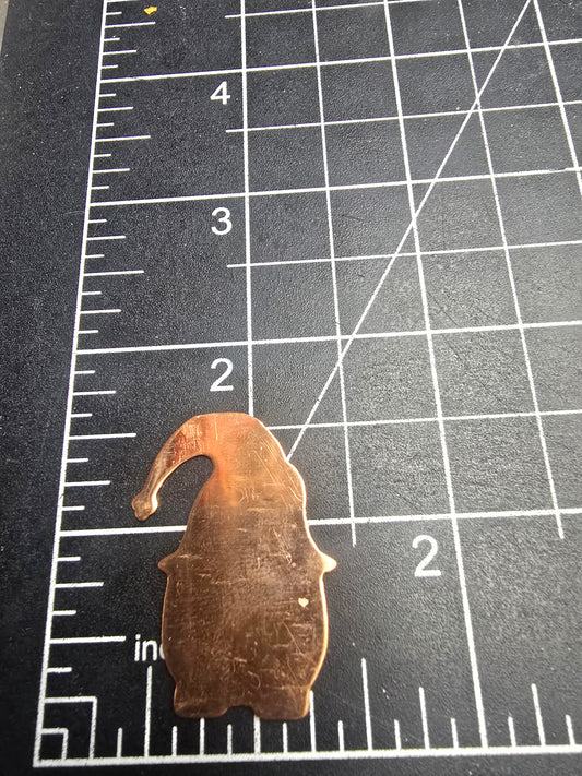 EV038 Copper Blank Misc. - Christmas Ornament Cute Gnome