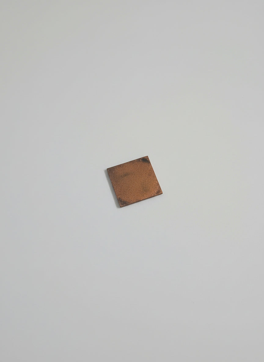 EV123 Copper Blank Square   -  1 inch x 1 inch (almost - just shy of 1 inch - see photo)