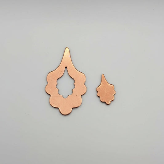 Copper on a gray background