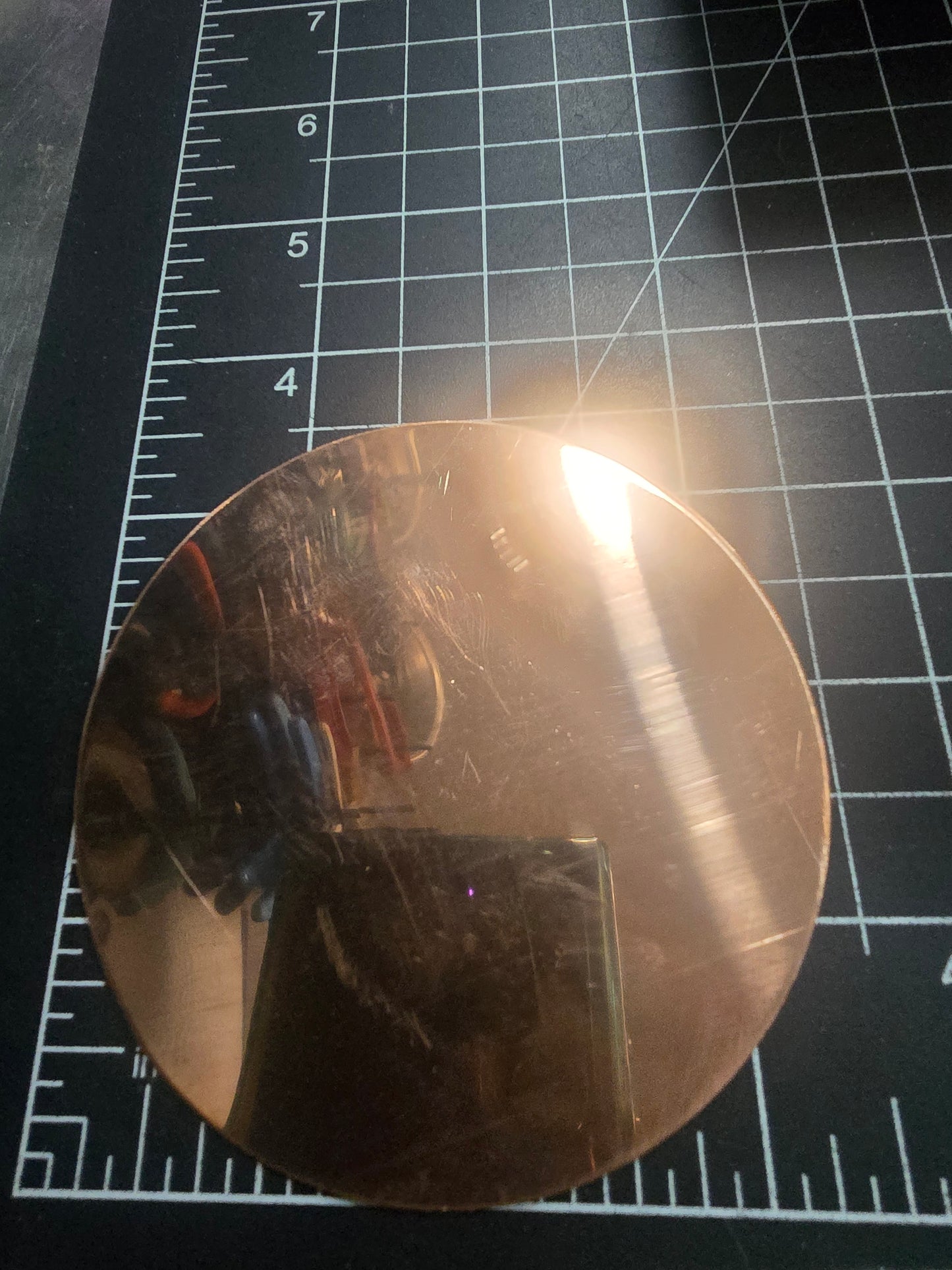 EV216 Copper Blank Circle - Very Large 3.5 x 3.5