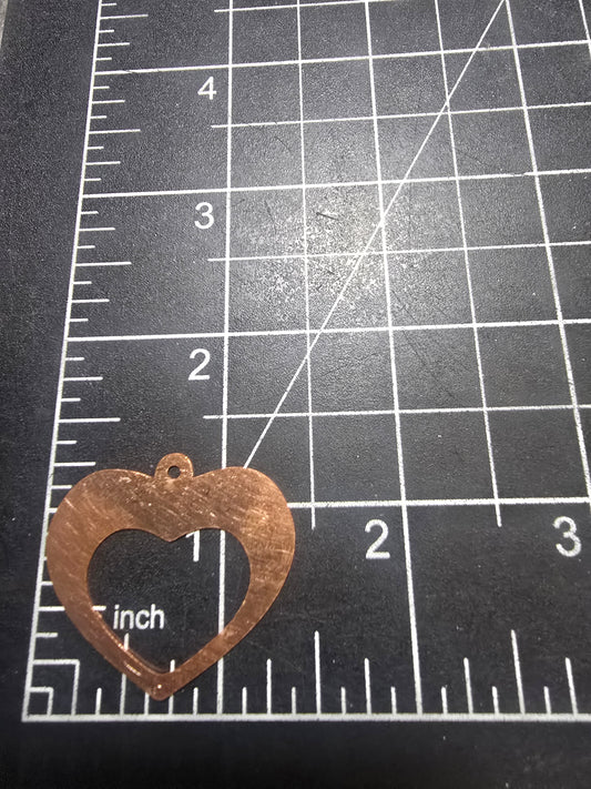 EV225 Copper Blank - Cute Cut-Out Heart