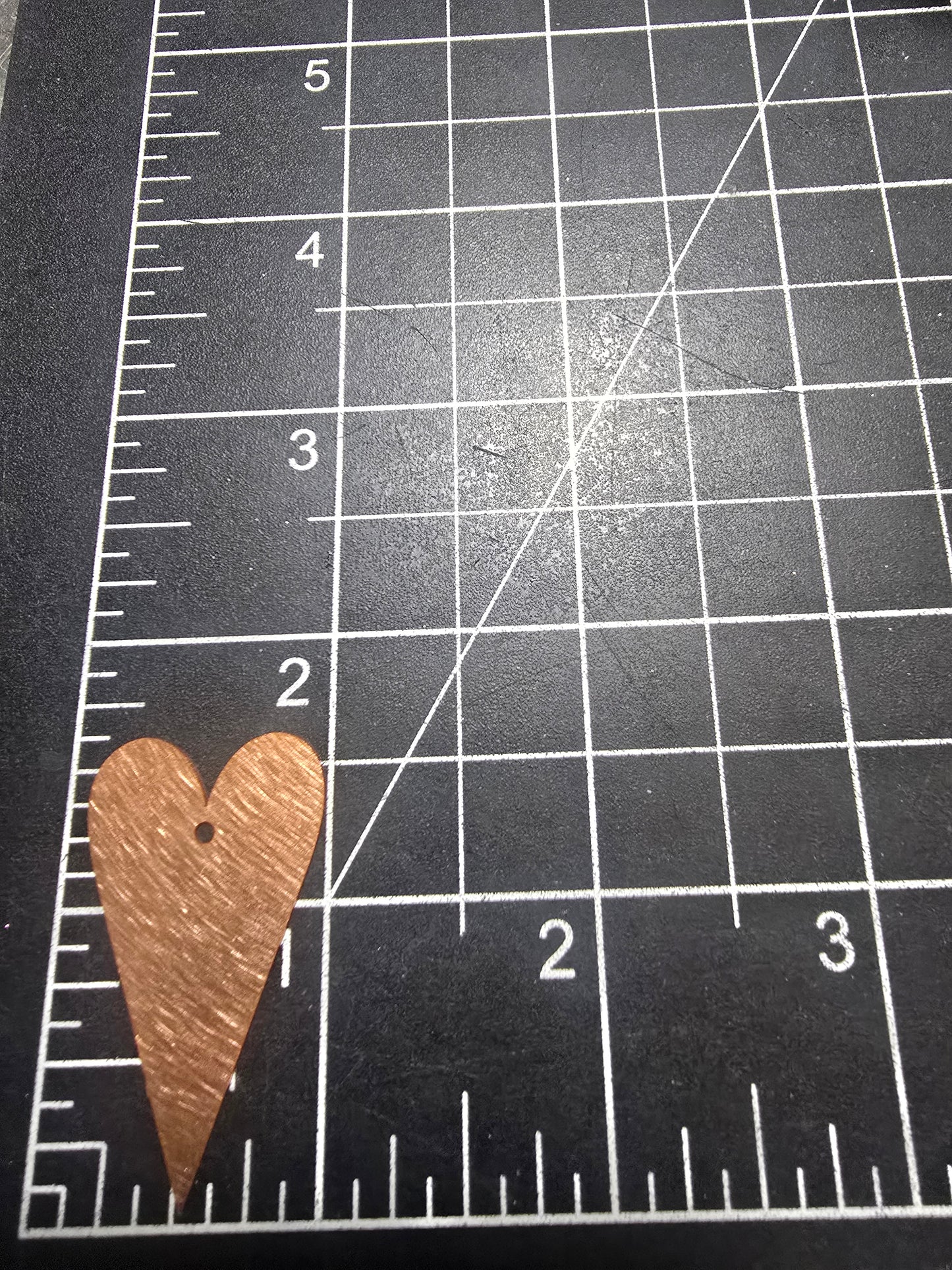 EV228 Copper Blank - Sweet Heart with Hole