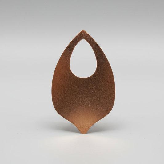 Copper Teardrop with teardrop cut-out