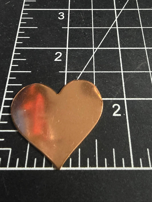 EV122 Copper Blank - Large Heart