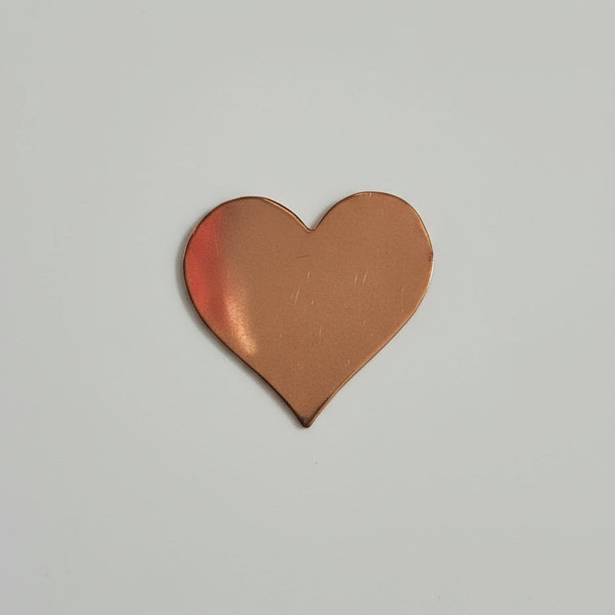 EV122 Copper Blank - Large Heart