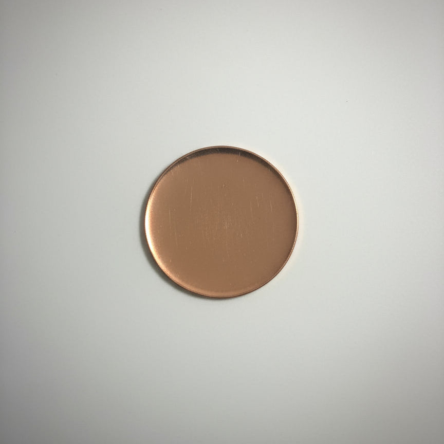 EV109 Copper Blank - Large Circle 1 1/2