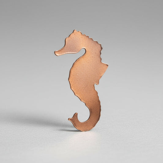 EV185 Copper Blank - Large Sea Horse