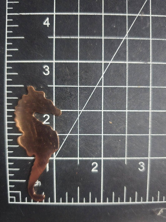 EV208 Copper Blank - Medium Sea Horse