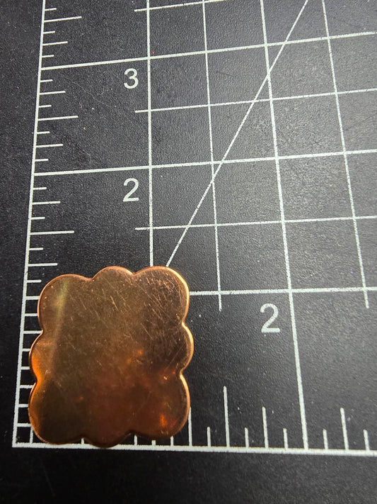 EV073 Copper Blank - Flower Shaped Piece