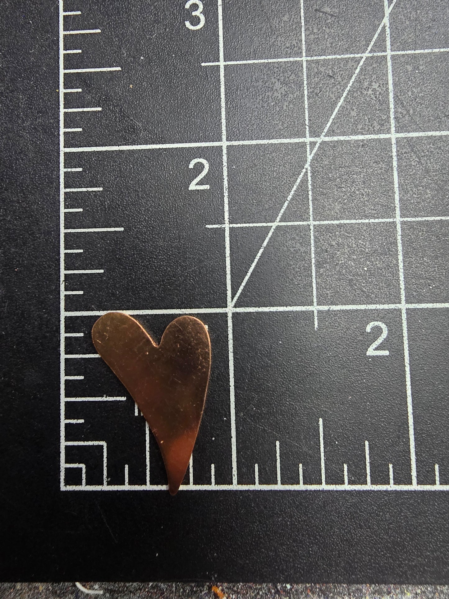 EV088 Copper Blank - Fancy Small Heart