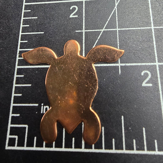 EV025 Copper Blank - Sea Turtle