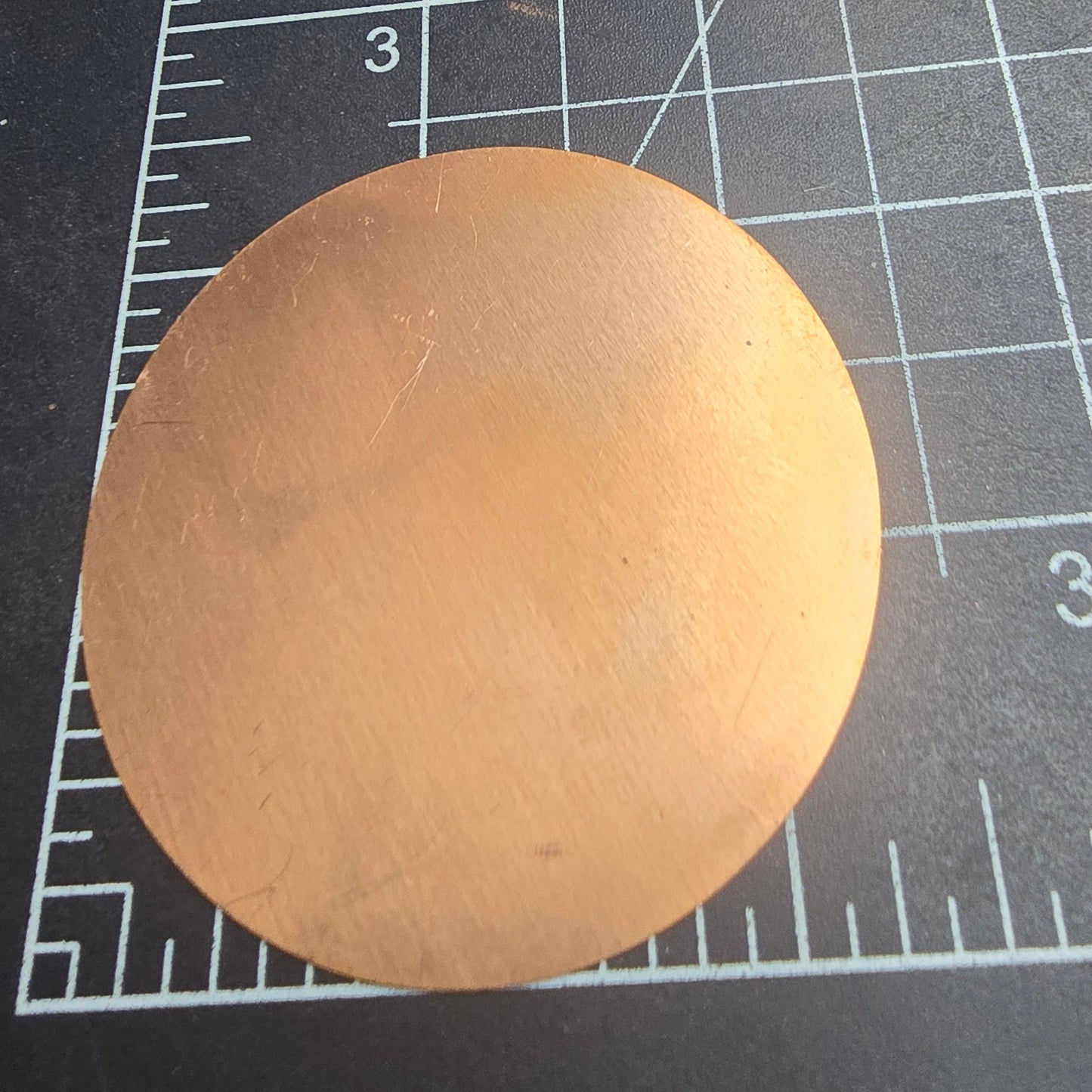 EV028 Copper Blank Circle  - Large Circle - 2 1/2"