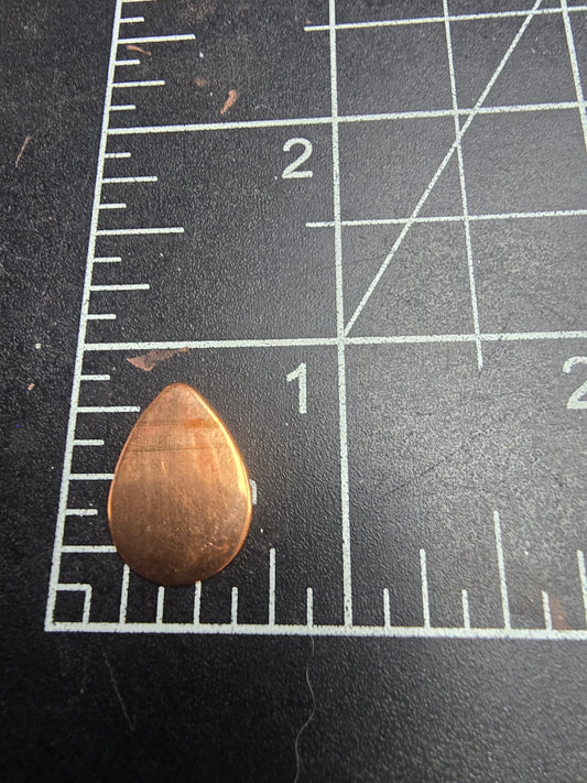 EV200 Copper Blank- Tiny Drop With Slight Dome